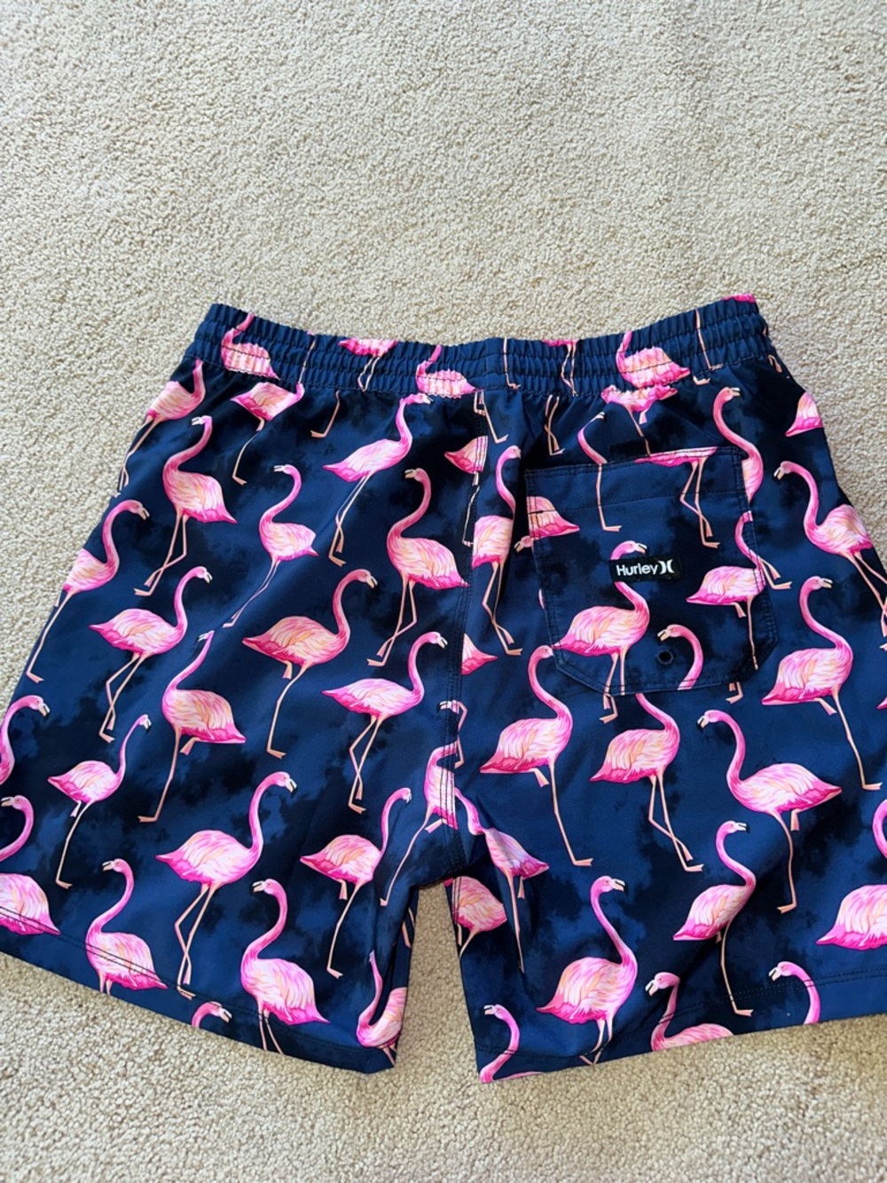 Hurley flamingo print swim trunks - Picture 4 of 8